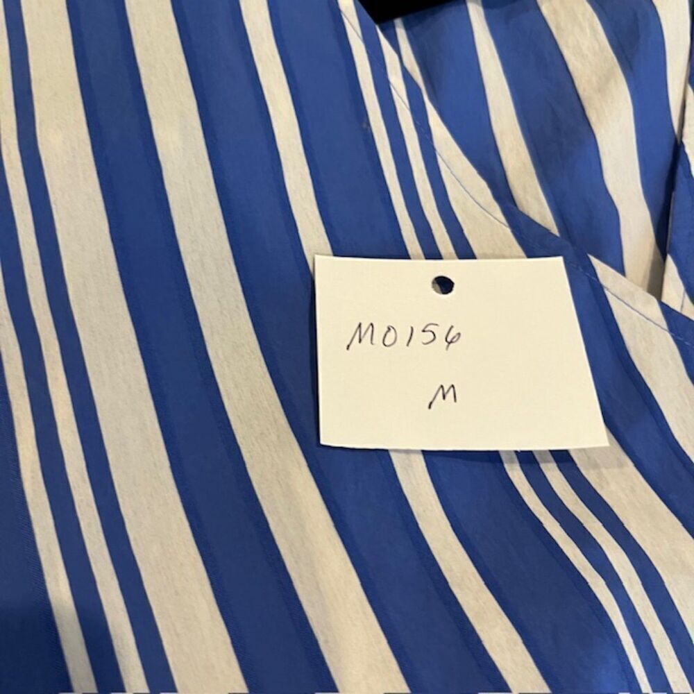 Chinti & Parker Striped Parasol Dress Oversized NO BELT Blue and White Size 6 - Picture 14 of 14